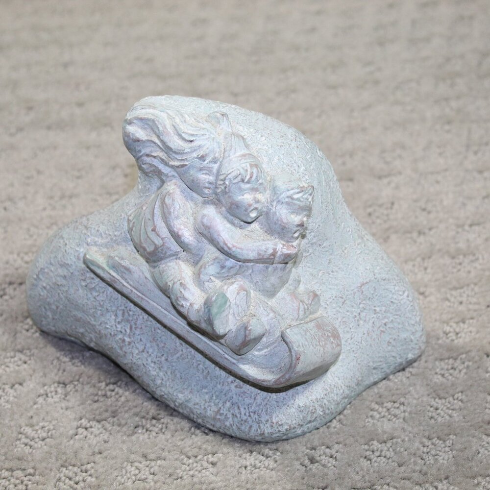 Isabel Bloom 7" Collectible 2001 Sledding Figurine - Signed